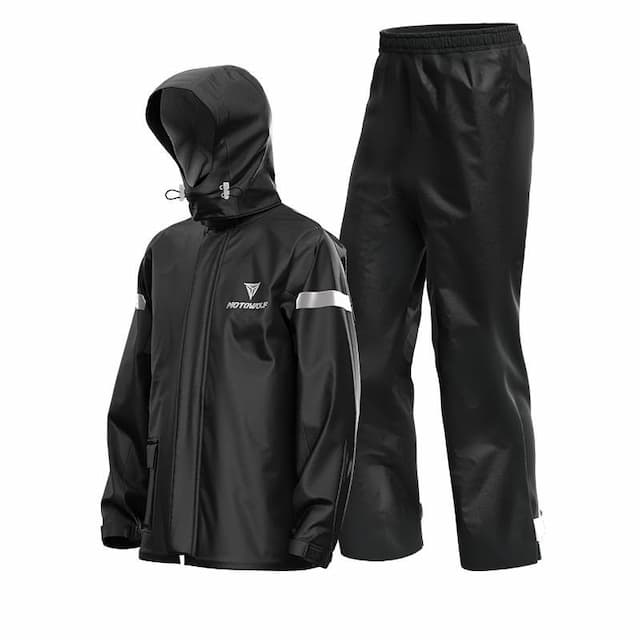 MOTOWOLF MDL0401B V4 Raincoats Genuine Product 100% Waterproof Black