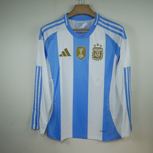 Argentina Home Kit Copa 2024 Full Sleeve