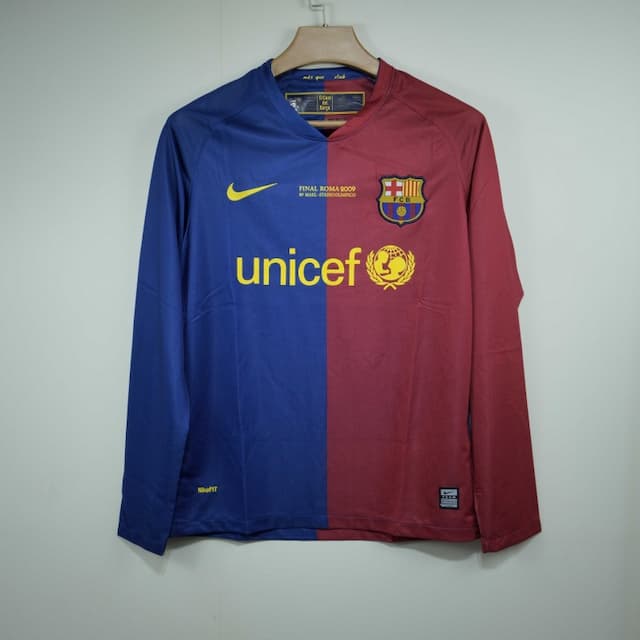 Barcelona 2008-09 Home Full Sleeve Retro Jersey