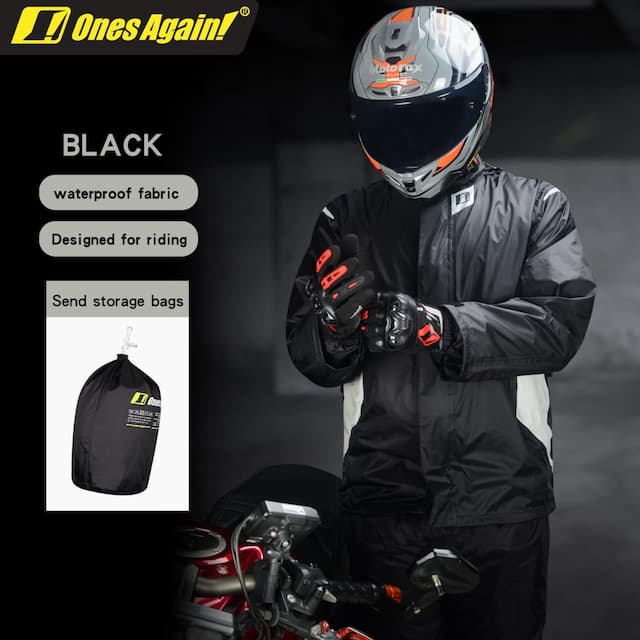 Once Again SJ08 Genuine Raincoat Motorcycle High Water Pressure Breathable Waterproof Durable Raincoat