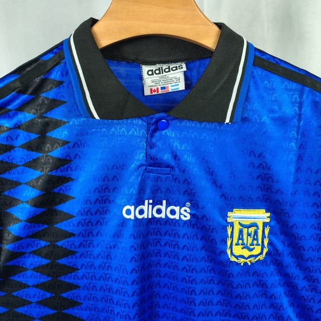 Iconic Argentina 1994 Maradona away football jersey Half