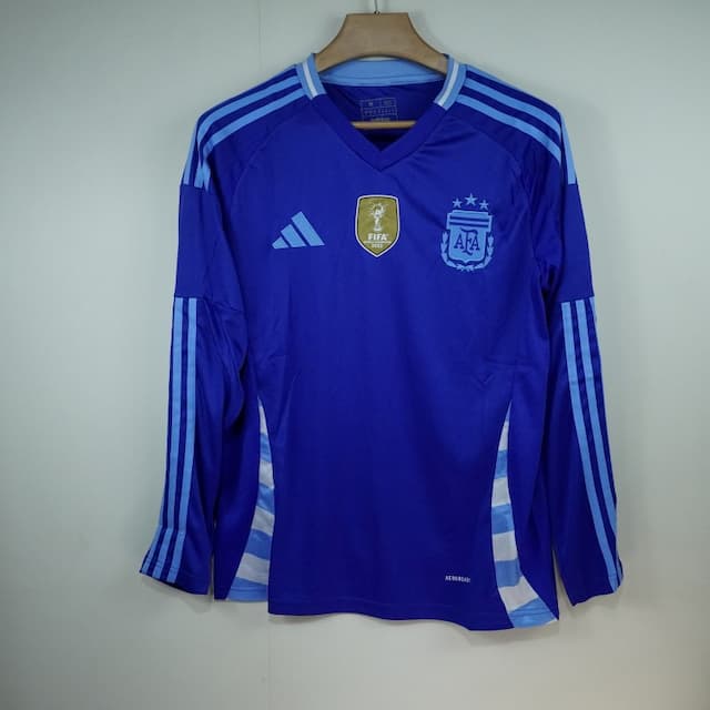 Argentina Away Kit Copa 2024 Full Sleeve