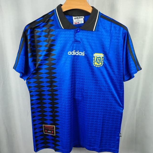 Iconic Argentina 1994 Maradona away football jersey Half