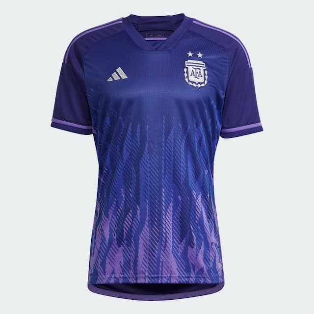 Retro Argentina Away Kit WC 2022 Half Sleeve